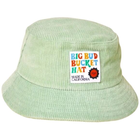 Big Bud Press Corduroy Bucket Hat 100% Cotton California, USA Sage Green - Picture 1 of 5